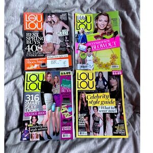 LouLou Magazine Lot of 4 2010 2011 2014 Beyonce Blake Lively Y2K Fashion Guide
